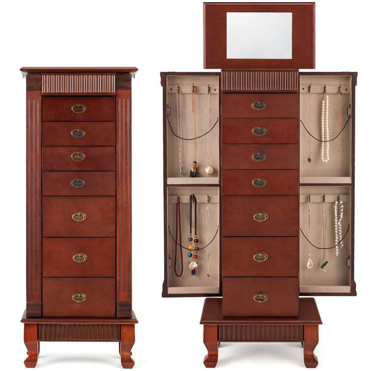 Standing armoire store jewelry box